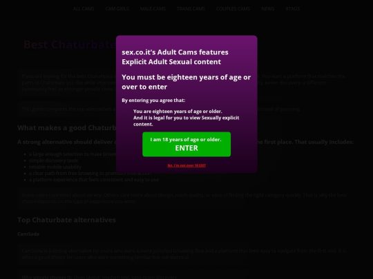 Chaturbate Alternatives